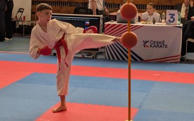 Adamův zlatý hattrick na MČR v karate