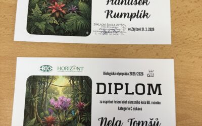 Úspěch našich žáků v biologické olympiádě