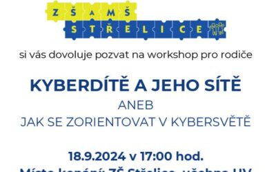 Pozvánka na workshop pro rodiče